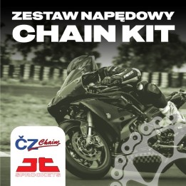 Cz ZESTAW napędowy kompletny suzuki dl 650 v-strom ( xt , adventure ) '07-'24 (15/47/525DZX-118SL) (zębatki jt, łańcuch cz dzx…