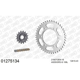 AFAM 2026/04 zestaw (komplet) napędowy rub yamaha MT-07 ABS 2014-2024 (21607NR-16, 12815-43, A525XSR2-G 108L)