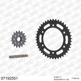 AFAM 2026/04 zestaw (komplet) napędowy ktm 1090 adventure 2017-2019 (61800-17, 71800-42, A525XHR3-G 118L)