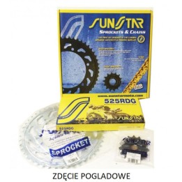 SUNSTAR zestaw napędowy honda cb 600F hornet '98-'03, cbr 600F '97-'98 standard (15/43/110) (do 900CC) (SUN41215/SUN1-4483-43/S…