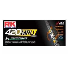 RK łańcuch napędowy 420MRU-142 (u-ring) zapinka (cl) w zestawie