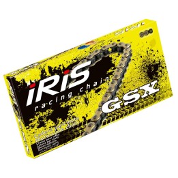 IRIS łańcuch napędowy 420 GSX-124 (124-OGNIW) bez o-ringów (otwarty + zapinka)