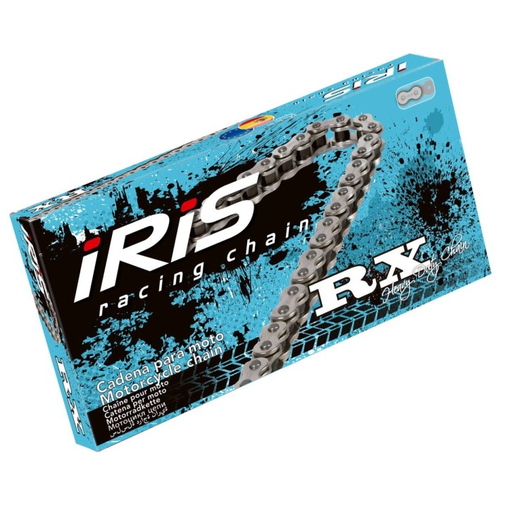 IRIS łańcuch napędowy 420 RX-118 (118-OGNIW) bez o-ringów (otwarty + zapinka)
