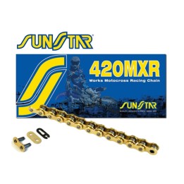 SUNSTAR łańcuch napędowy 420MXR-130G (420NZ3) motocross do 150 ccm ( - made in japan - oferta specjalna