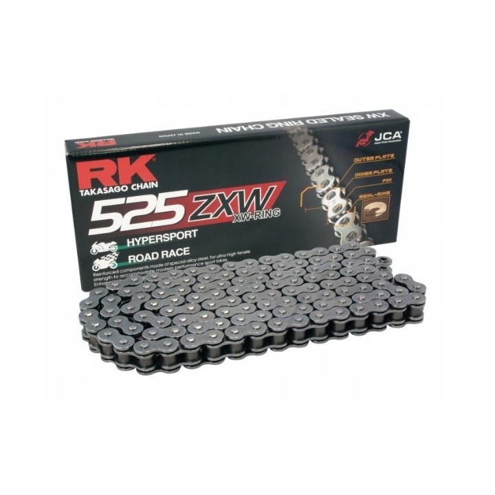 RK łańcuch napędowy 525ZXW-110 (xw-ring) zakuwka (clf) w zestawie