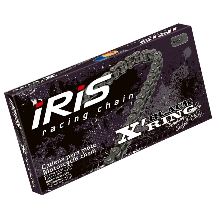 IRIS łańcuch napędowy 525 XR-124 (124-OGNIW) x-ring (otwarty + zakuwka)