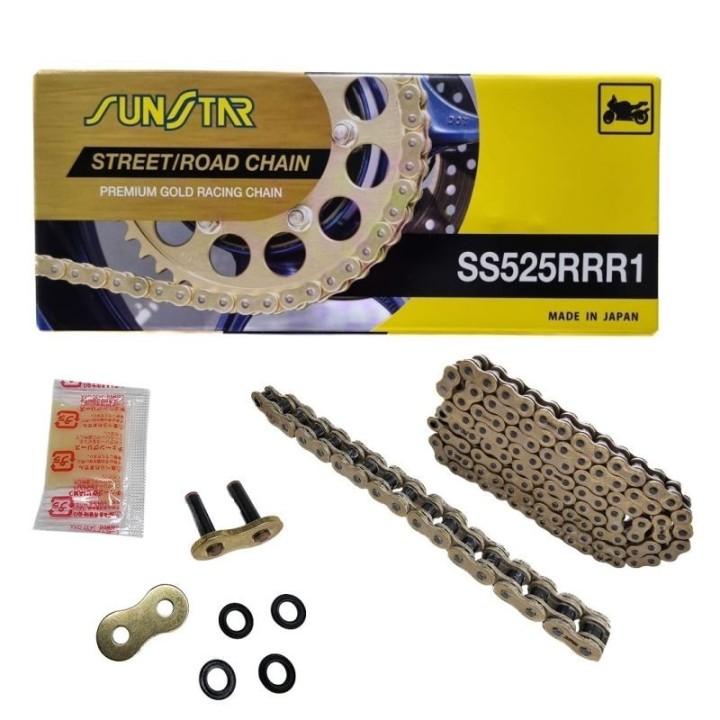 SUNSTAR łańcuch napędowy 525RRR1-118G (525ZVMXG) do 1100 ccm (xw ring) - zastępuje SS525RTG1-118G - made in japan - oferta spec…