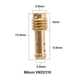 PROX dysza wolnych obrotów mikuni typ VM22/210 średnica #15 ( 1 szt. )