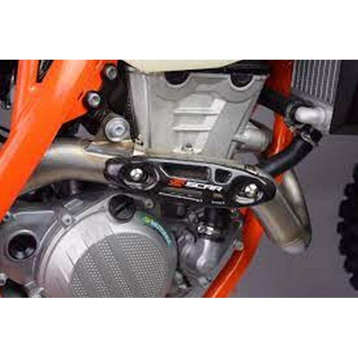 SCAR racing uniwersalna carbonowa osłona kolanka wydechowego 4T