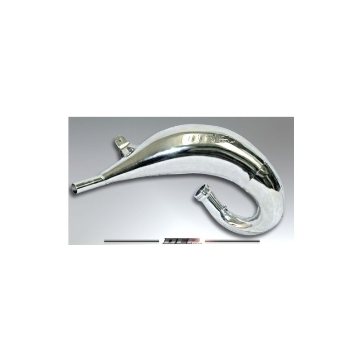 DEP PIPES expansion pipe dyfuzor/komora/tuba rezonansowa niklowana (front exhaust pipe nickel): yamaha YZ125, yz 125 '01-'21