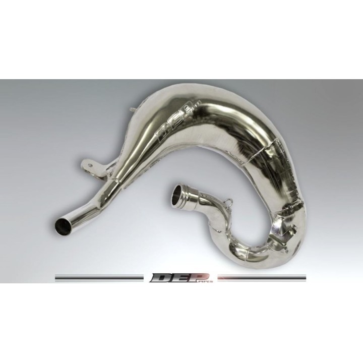 DEP PIPES dyfuzor/komora/tuba rezonansowa niklowana (front exhaust pipe nickel): ktm SX 85 '18-'21, husqvarna tc 85 '18-'21