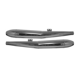 EMGO końcówka wydechu (tłumik) chromowana prawa (na wzór oryginału) bmw r 50 / 5, R75 / 5, r 60 / 5 '69-'72 (długość 81,5CM)