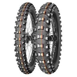 MITAS OPONA 90/100-16 TERRA FORCE-MX SM 51M (CZERWONO-ŻÓŁTY PASEK) TT TYŁ DOT 2025 (DOT:JVDP) (460059) (ZAMIENNIK:70000175)