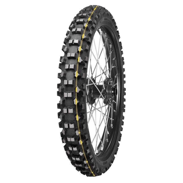 MITAS OPONA 90/90-21 C-21 STONEKING SUPER 54R TT M+S (ŻÓŁTY PASEK) PRZÓD DOT 35/2022 (26654) WYCOFANE (ZAMIENNIK:70000995)