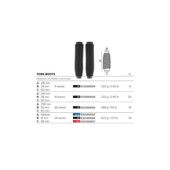 POLISPORT GUMY NA TELESKOPY 350mm-430mm X41mmX58mm