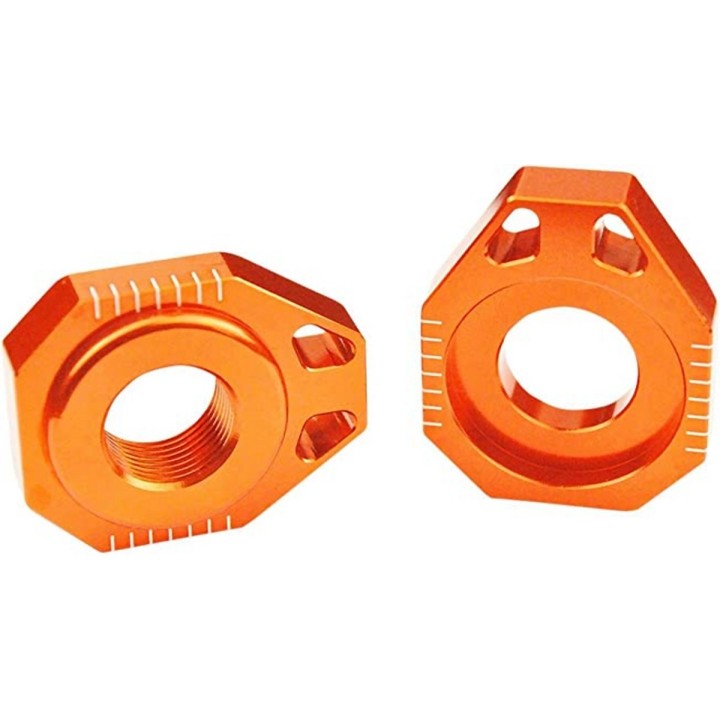 SCAR racing napinacze (napinacz) tylnej ośki (osi) ktm SX / sxf / EXC 125 / 250 / 450 / 530 '08-'12, EXC / excf '08-'24 (śr 20M…
