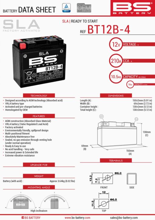 bs akumulator bt12b 4 fa yt12b 4 151x70x130 12