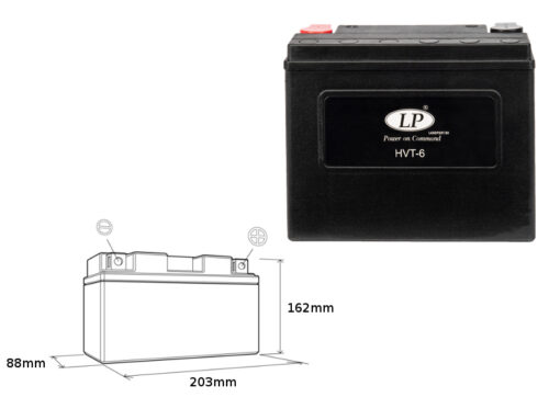 landport akumulator hvt 6 mh hvt 6 12v 23ah