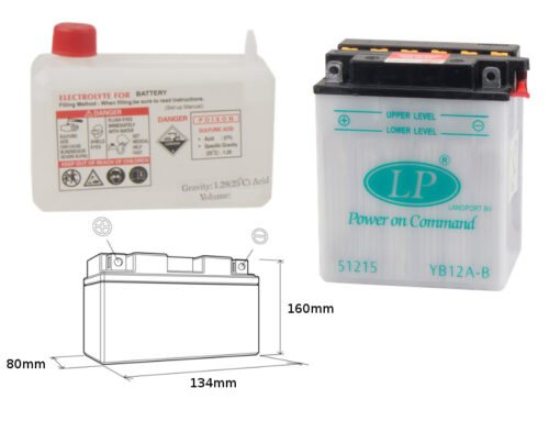 landport akumulator yb12a b md lb12a b 12v 12ah