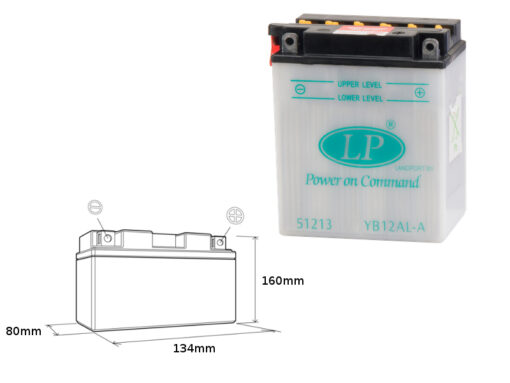 landport akumulator yb12al a mb lb12al a 12v 12a