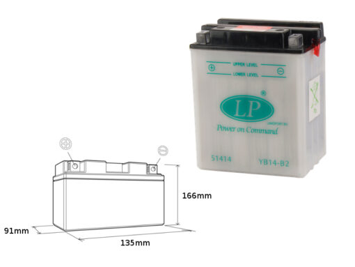 landport akumulator yb14 b2 mb yb14 b2 12v 14ah