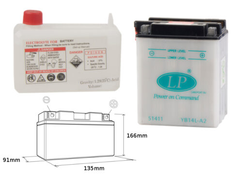 landport akumulator yb14l a2 md lb14l a2 12v 14a