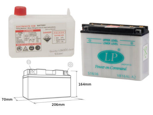 landport akumulator yb16al a2 md lb16al a2 12v 1