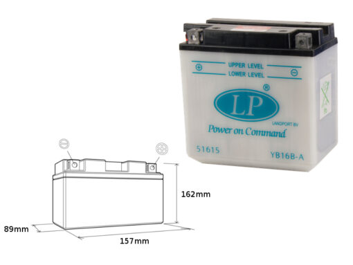 landport akumulator yb16b a mb lb16b a 12v 16ah