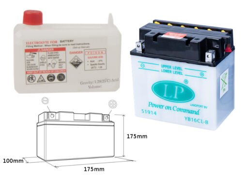 landport akumulator yb16clb md lb16cl b 12v 19ah