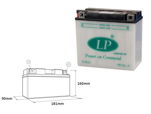 landport akumulator yb18l a mb lb18l a 12v 18ah