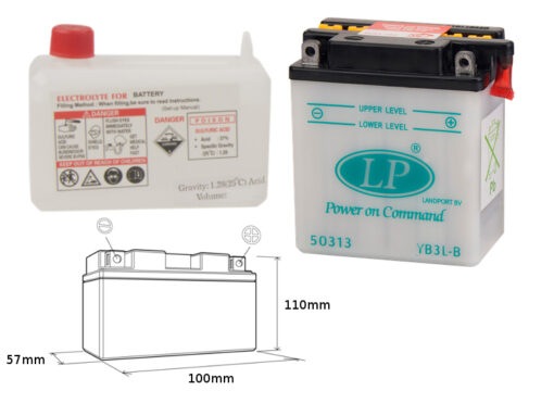 landport akumulator yb3l b md lb3l b 12v 3ah