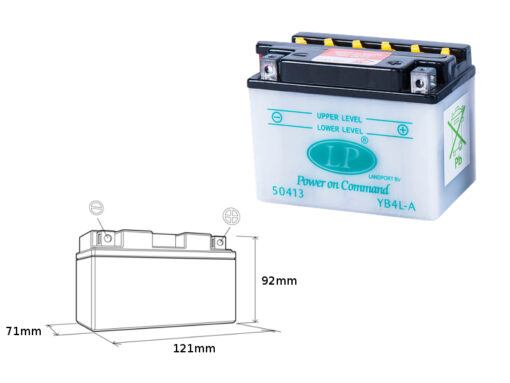 landport akumulator yb4l a md lb4l a 12v 4ah 120