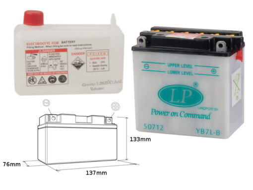 landport akumulator yb7l b md lb7l b 12v 8ah 137