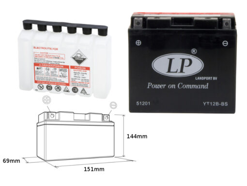 landport akumulator yt12b bs ma lt12b bs 12v 11a