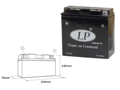 landport akumulator yt14b 4 ms lt14b 4 12v 12ah