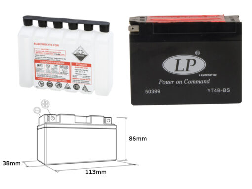 landport akumulator yt4b bs ma lt4b bs 12v 2 3ah