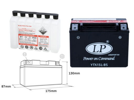 landport akumulator ytx15l bs ma ltx15l bs 12v 1