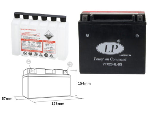 landport akumulator ytx20hl bs ma ltx20hl bs 12v