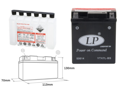 landport akumulator ytx7l bs ma ltx7l bs 12v 6ah