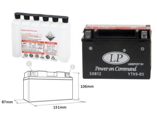 landport akumulator ytx9 bs ma ltx9 bs 12v 8ah 1