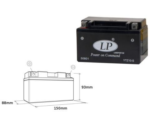 landport akumulator ytz10 s ms ltz10 s 12v 8 6ah