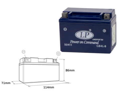 landport akumulator zelowy gb4l b mg lb4 3 12v 4 1