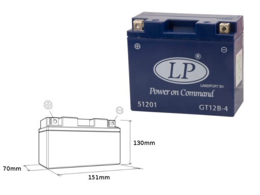 landport akumulator zelowy gt12b 4 mg lt12b 4 12