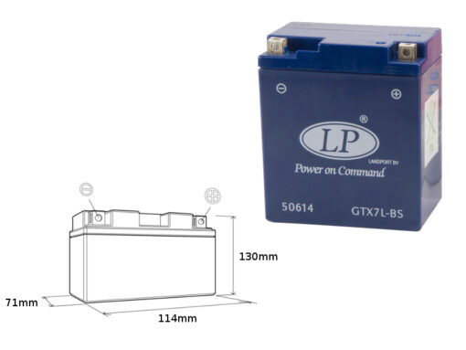 landport akumulator zelowy gtx7 3 mg ltx7 3 12v 1