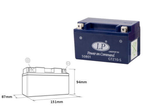 landport akumulator zelowy gtz10 s mg ltz10 s 12