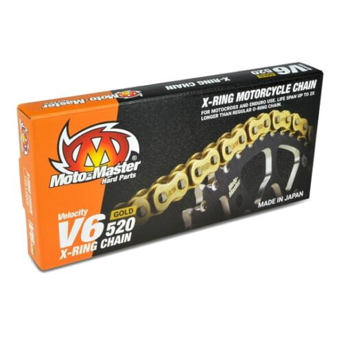 moto master lancuch napedowy v6 520g x ring gold c