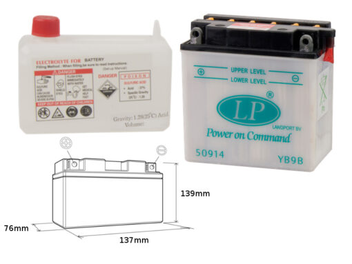 landport akumulator yb9 b md lb9b 12v 9ah 137x76 1