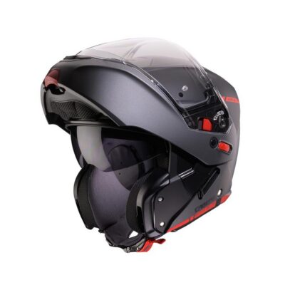 CABERG KASK SZCZĘKOWY FLIP-UP MODEL HORUS X RAY CZARNY MAT/SZARY/CZERWONY FLUO ROZMIAR L - widok alternatywny