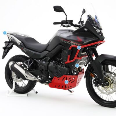 CROSSPRO OSŁONA POD SILNIK ALUMINIOWA HONDA XL 750 TRANSALP '23-'25 KOLOR CZARNY - widok alternatywny