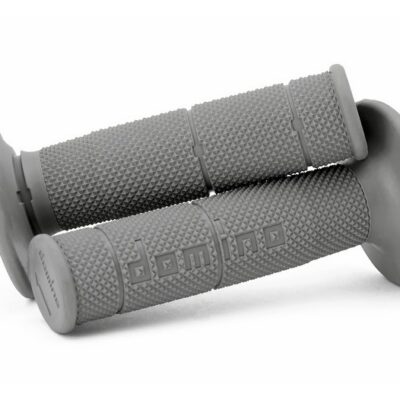 DOMINO MANETKI (GRIPY) OFF ROAD JEDNOSKŁADNIKOWE ULTRA SOFT (22+25MM, DŁ.120/123MM) BEZ OTWORU KOLOR SZARY - widok alternatywny